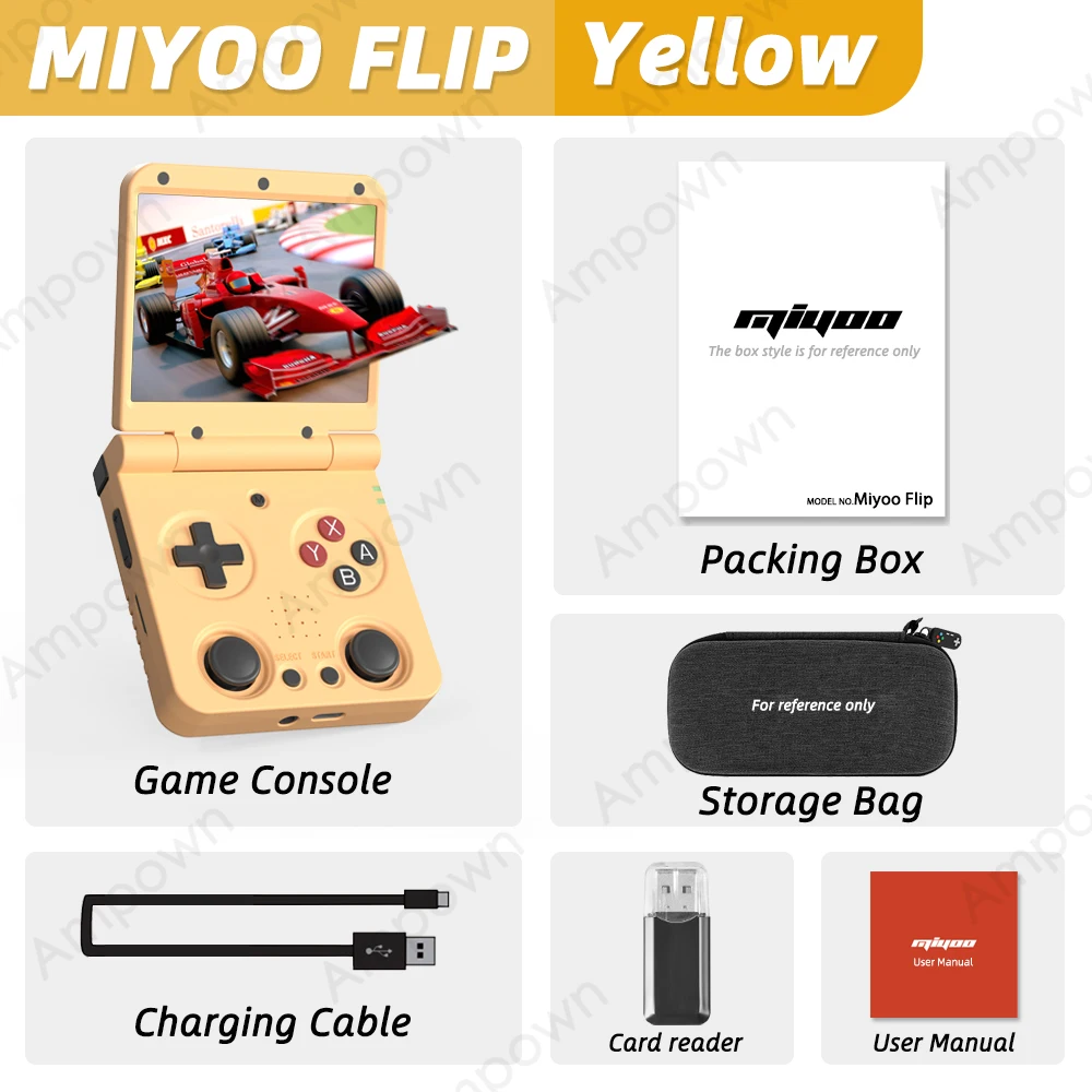 Gaming Console Os - MIYOO FLIP V2 ポケットプレーヤーコンソール Linuxシステム Onion