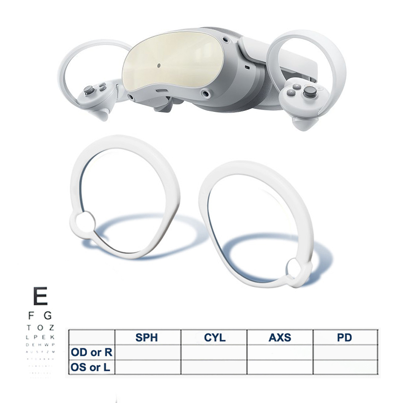 Vr Lens Protector - VR 処方レンズ PICO 4 Pro 近視レンズ用抗青色放射線メガネ磁気フレームサポートアイトラッキング