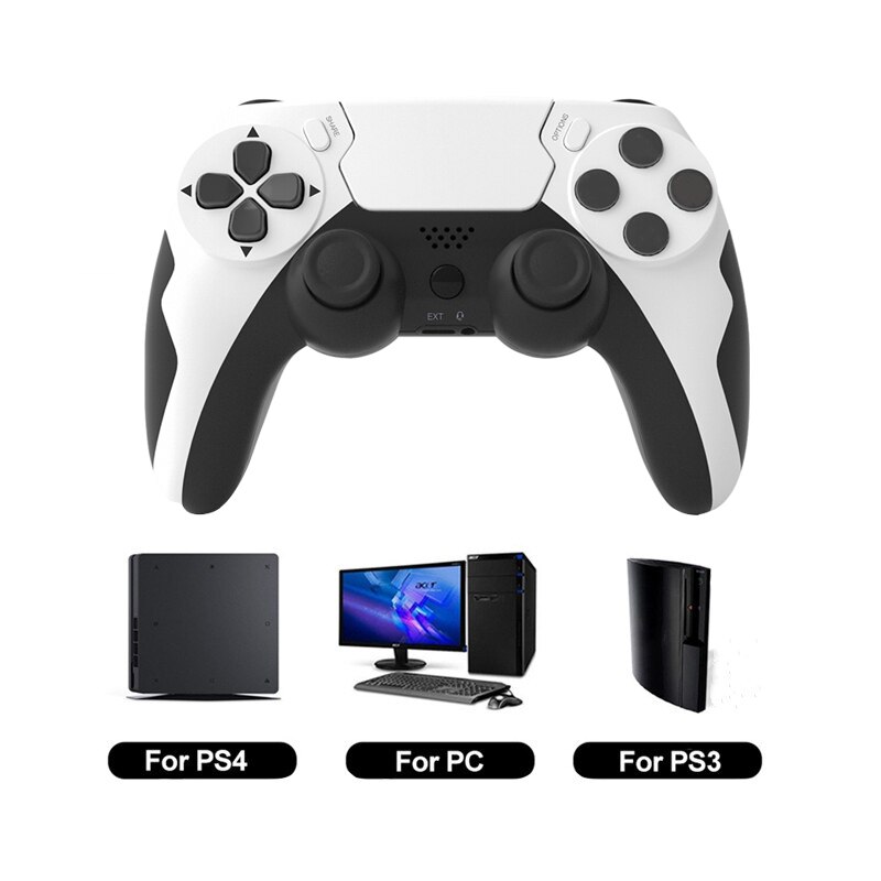 Gaming Console Ps3 - Gaminja p48ワイヤレスゲームパッド6軸ジャイロスコープゲームコントローラーps4 ps3コンソール用7 8 10デュアル振動pcジョイスティック