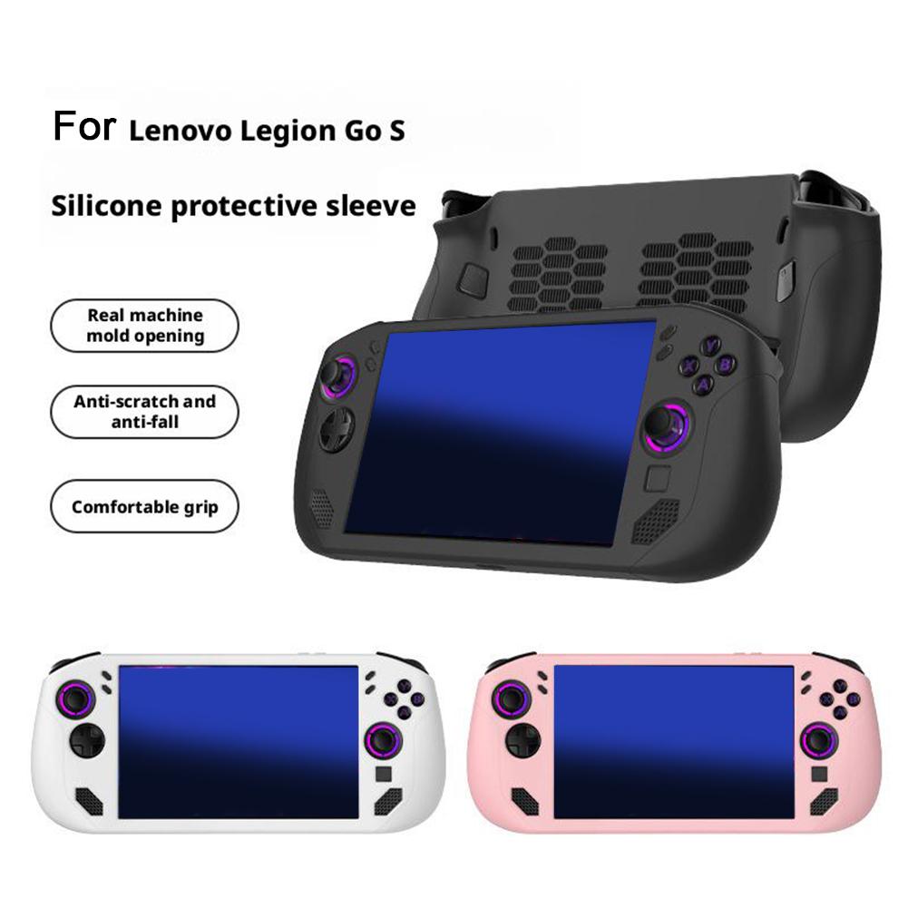 Gaming Console Lenovo - Lenovo Legion Go S用シリコン耐衝撃カバー、TPU完全保護ケース、傷防止、汗防止ゲームコンソールシェル