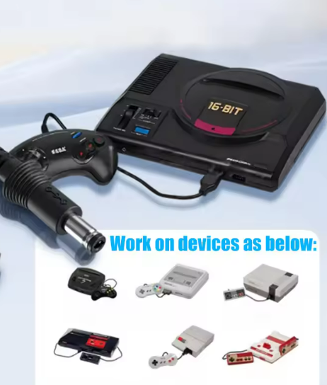 Gaming Console Genesis - 耐久性のある黒色の1.8m Type C充電ワイヤー ゲーム機用電源ケーブル セガジェネシス/SEGAゲーム機 SNES/NES/FCに適しています