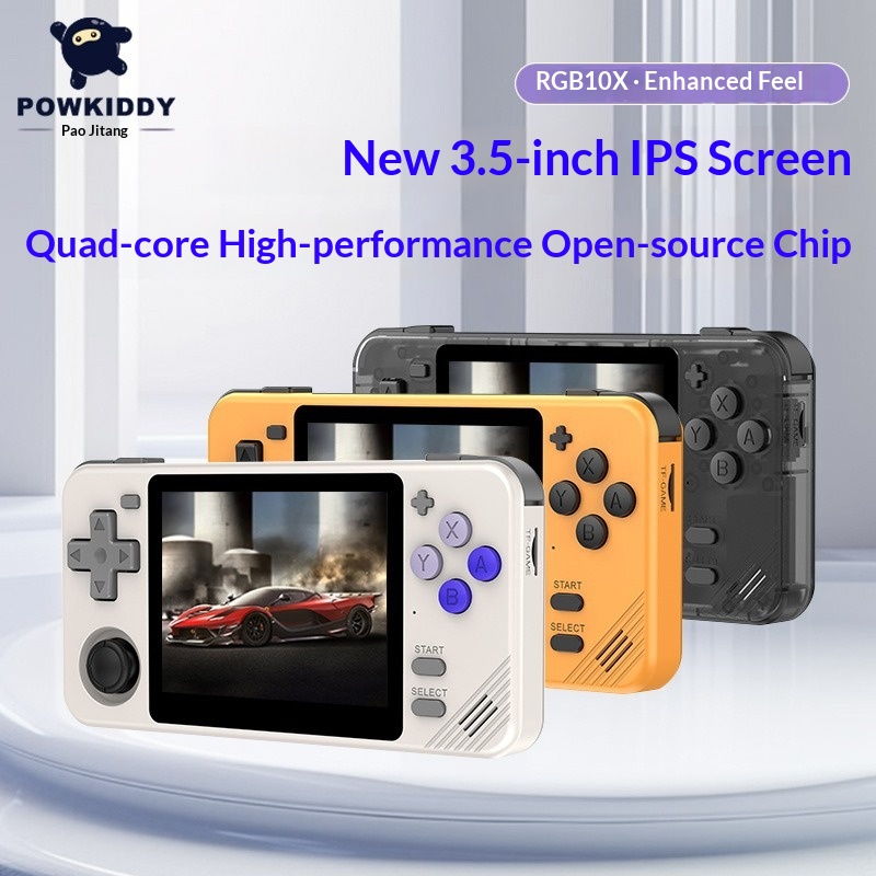 Gaming Console Os - Powkiddy RGB10X オープンソース レトロ携帯ゲーム機 ARK OSシステム