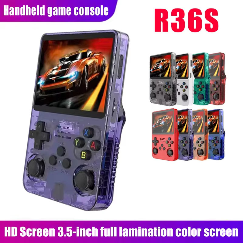 Gaming Console Chinese - R36s 新型携帯ゲーム機 オープンソースLinux 3.5インチIPSスクリーン ハンドヘルド 128GB