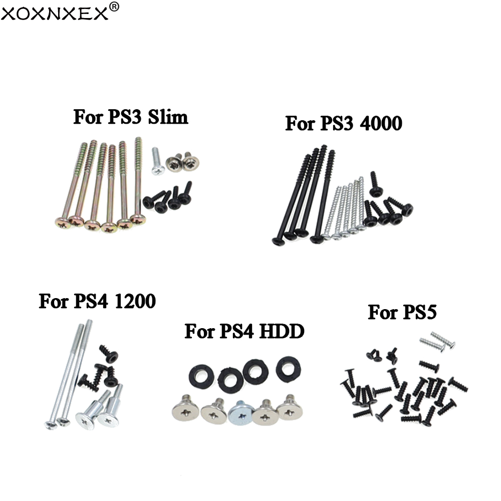 Gaming Console Ps3 - 1 セットハウジングシェル交換用電源ネジセット PS3 PS4 PS5 コンソールスリム