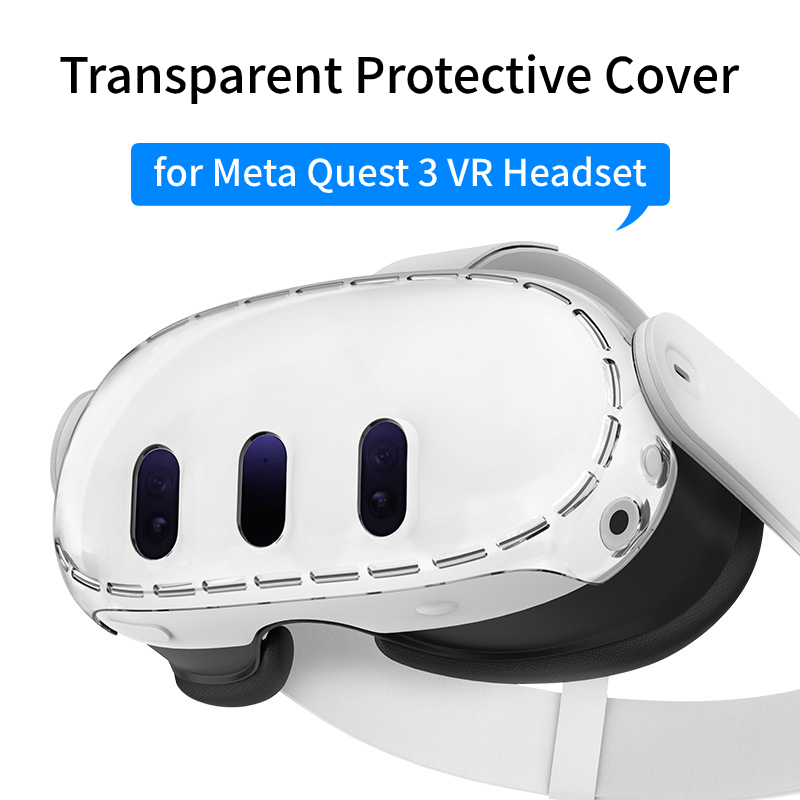 Vr Lens Protector - 透明ヘルメット保護ケース,引っかき傷防止,Oculus Quest 3,vrアクセサリー用