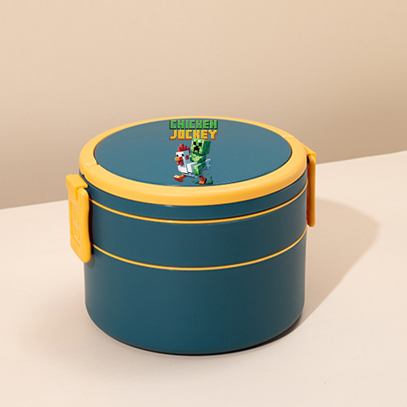 ゲームテーマの二層ランチボックス、Minecraft風弁当箱 - Gaming Console With Minecraft のレビューと価格