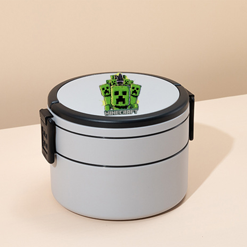 ゲームテーマの二層ランチボックス、Minecraft風弁当箱 - Gaming Console With Minecraft のレビューと価格