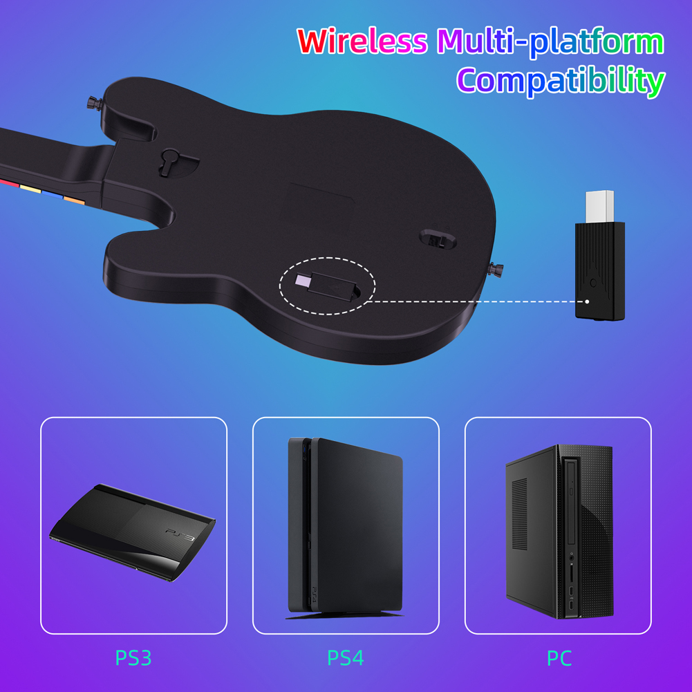 2.4G ワイヤレスギターコントローラー PS4 PC PS - Gaming Console Ps3 のレビューと価格