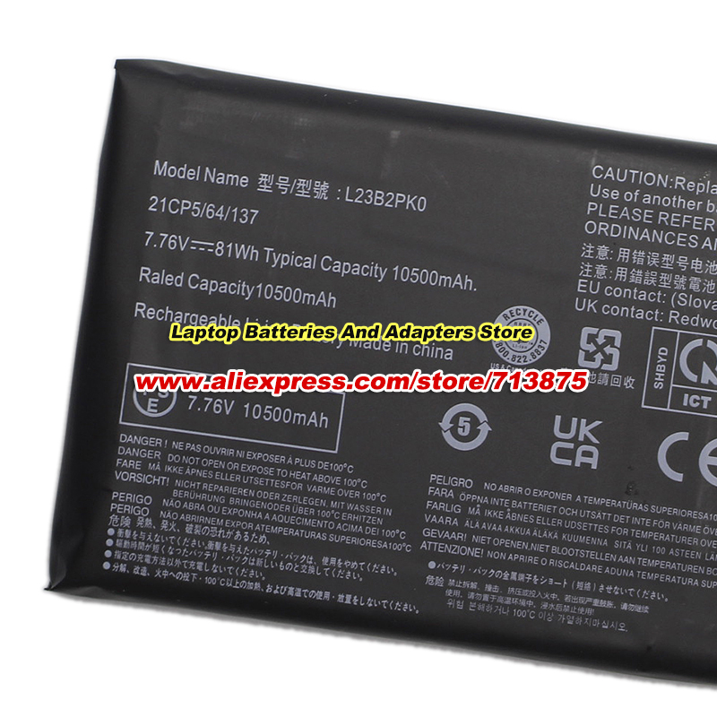 81Wh L23B2PK0 バッテリー 7.76V 1050 - Gaming Console Lenovo のレビューと価格