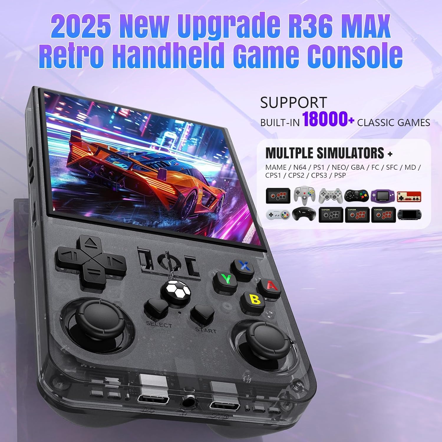 FLLBW R36 Max R36PRO レトロゲーム機 7 - Console Gaming Hand のレビューと価格