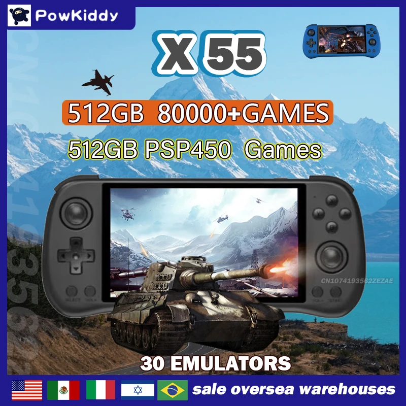 80000Games 512 グラム POWKIDDY X5 - Gaming Console Sale のレビューと価格
