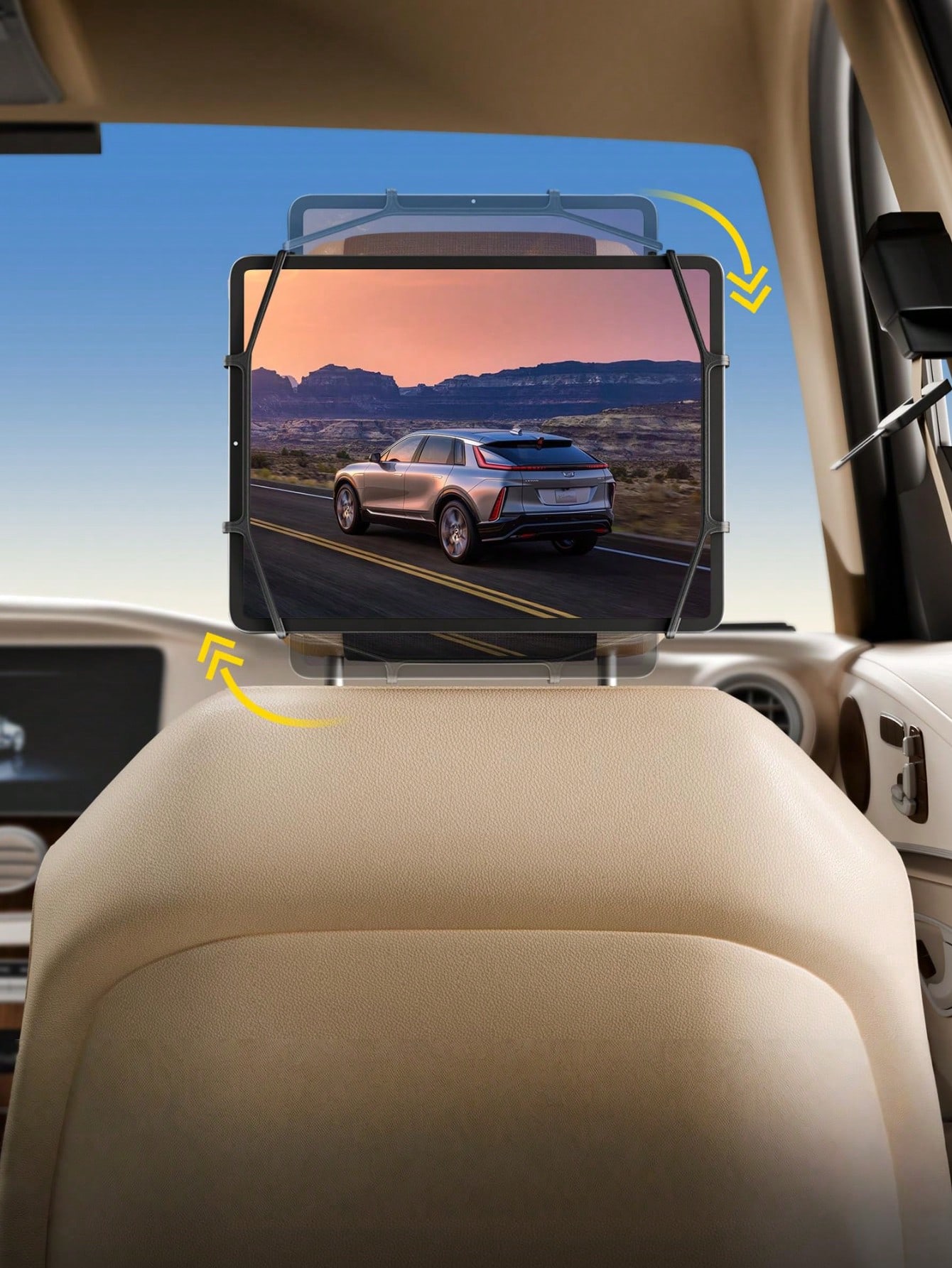 車用ヘッドレストタブレットホルダー – 360 °   回転 - Gaming Console Ipad のレビューと価格