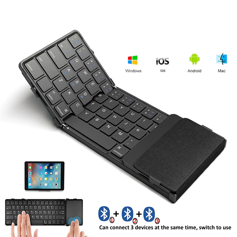 BOW 韓国/ロシア ワイヤレス折りたたみキーボード タッチ - Gaming Console Ipad のレビューと価格