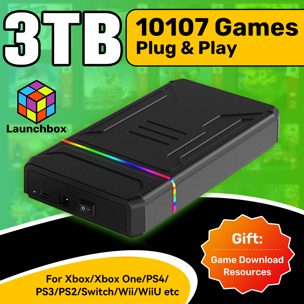 3T ゲーム HDD Launchbox OS レトロ ゲー - Gaming Console Os のレビューと価格