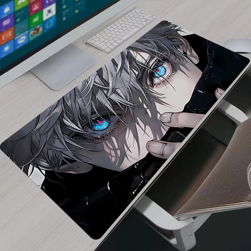 マウスパッドクールアニメ呪術廻戦五条悟大型ゲーミングマウスパ - Gaming Console Desk のレビューと価格