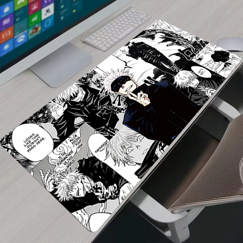 マウスパッドクールアニメ呪術廻戦五条悟大型ゲーミングマウスパ - Gaming Console Desk のレビューと価格