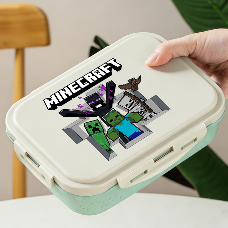 Minecrafted 弁当箱ゲームピクニック食品容器漫画フ - Gaming Console With Minecraft のレビューと価格