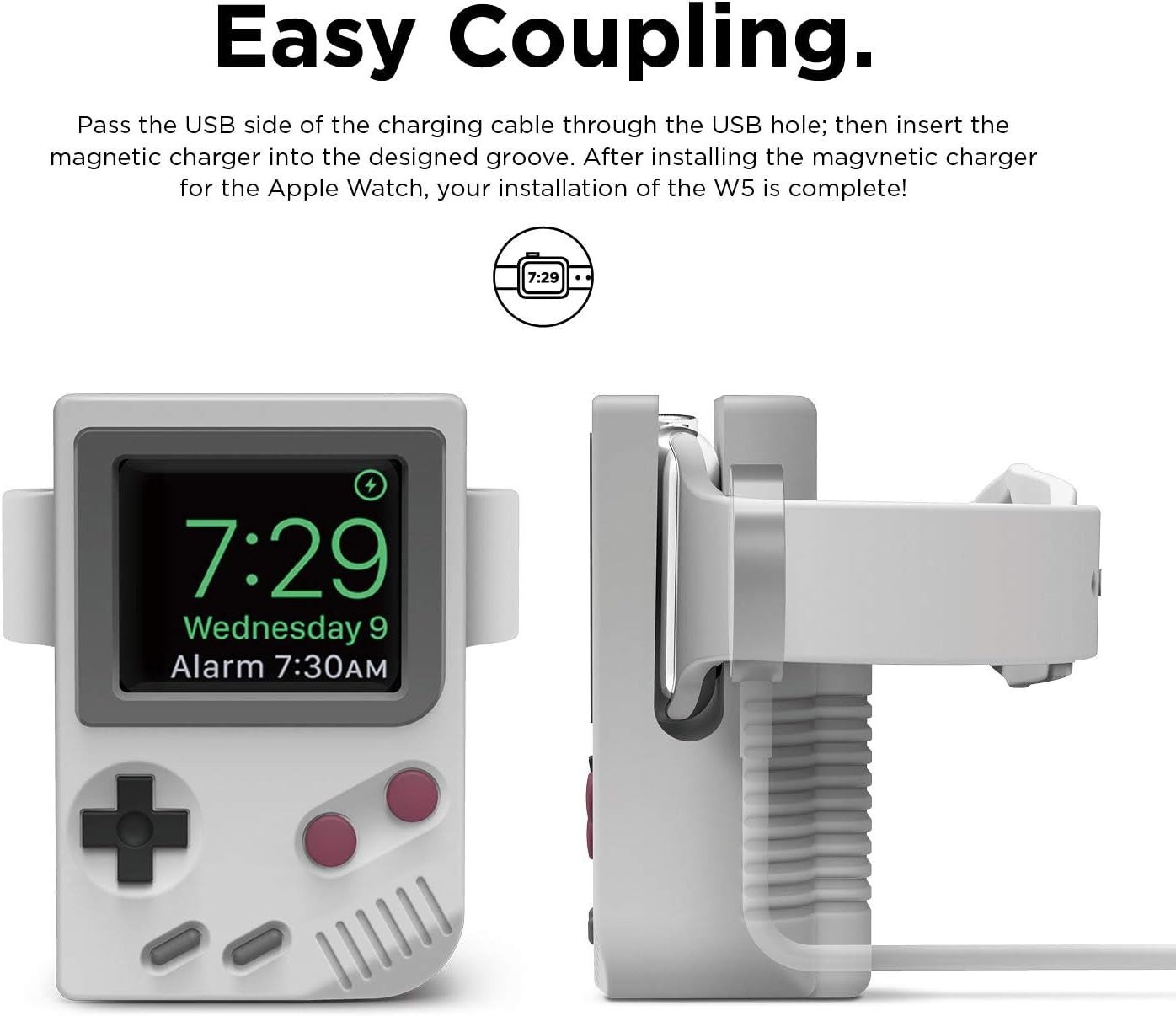 シリコン製iWatch充電スタンドホルダー Apple Wa - Gaming Console Vintage のレビューと価格