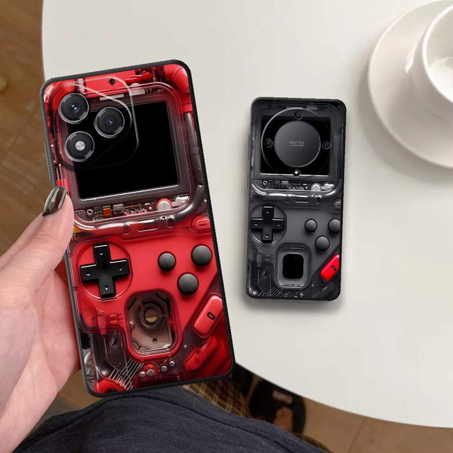 レトロなゲーム機風ケース Honor X7 70 X5b X - Gaming Console Vintage のレビューと価格