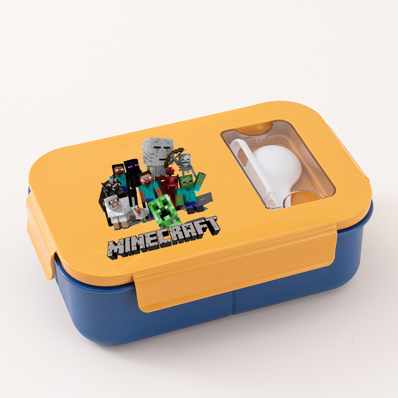 ゲームテーマランチボックス Minecrafted プリント - Gaming Console With Minecraft のレビューと価格
