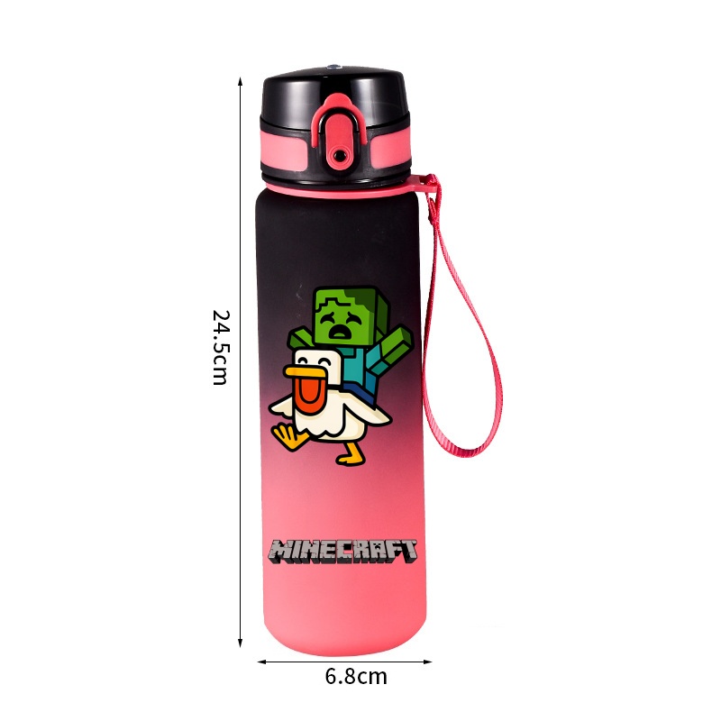 650ml マインクラフト ウォーターボトル プッシュポップ - Gaming Console With Minecraft のレビューと価格