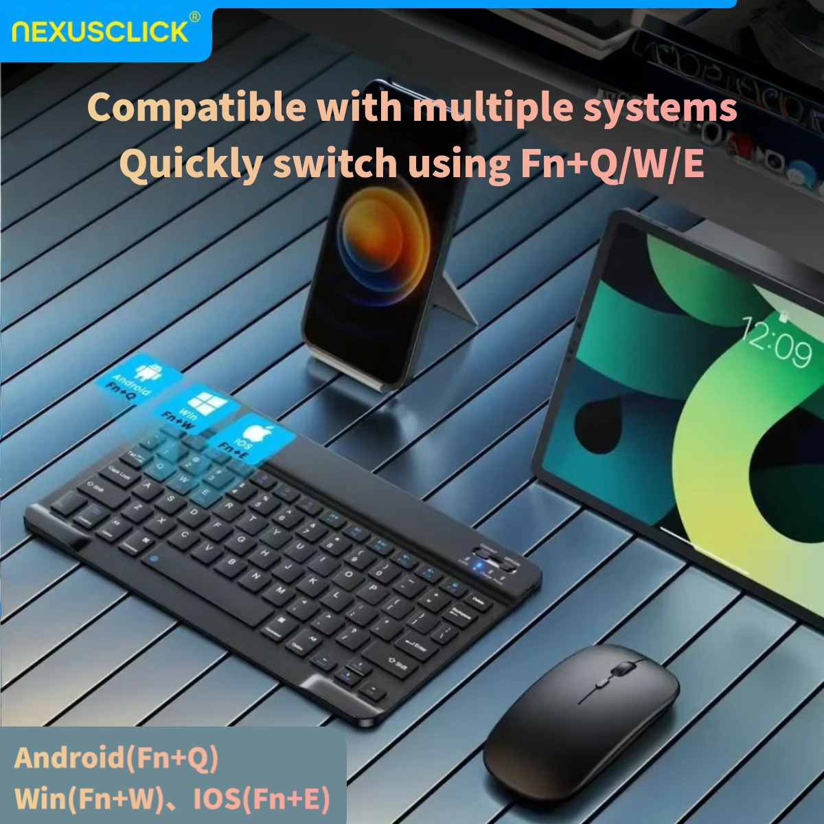 NexusClick ワイヤレス Bluetooth キーボ - Gaming Console Ipad のレビューと価格