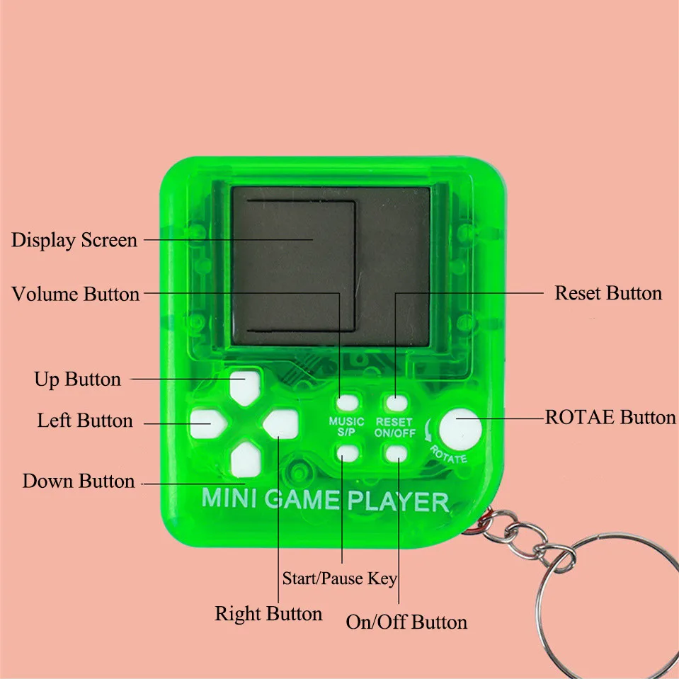 レトロミニハンドヘルドゲームプレーヤークラシック電子ゲームハ - Console Gaming Hand のレビューと価格