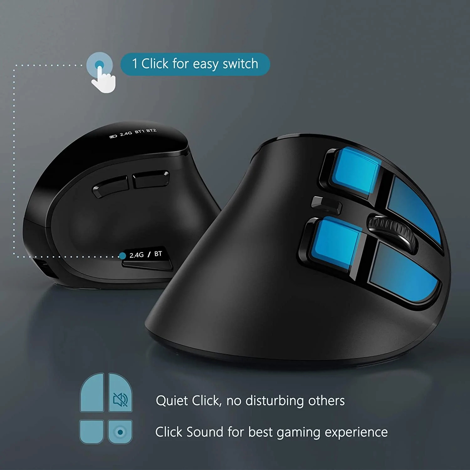 Seenda-ワイヤレス垂直マウス,Bluetooth 3. - Gaming Console Ipad のレビューと価格