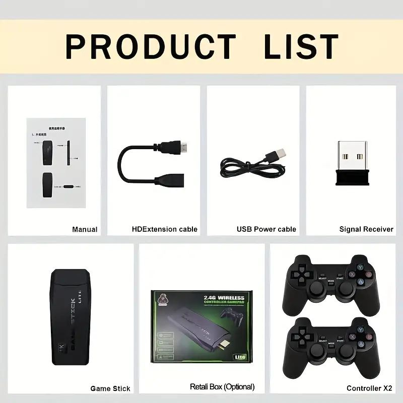 ホームビデオゲームコントローラーLite 4KビデオゲームM - Gaming Console Chinese のレビューと価格